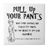 ズボンを引き上げる タイル (正面)