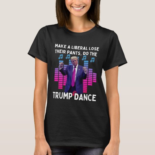 ズボンを自由主義の失って切り株を踊らせる Tシャツ (正面)