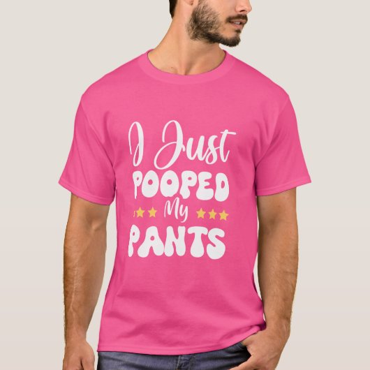 ズボンを開けたばかりだ Tシャツ (正面)