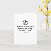 ズボンカードの上の靴ビル・バーティ カード (黄色い花)