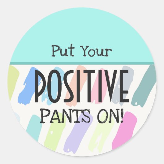 ズボン前向きを付けやる気を起こさせるる ラウンドシール (正面)