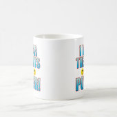 ズボン力の生命B コーヒーマグカップ (中央)