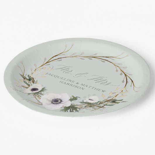 ズボ結婚ホモダンリースアネモネリース ペーパープレート (アングル)