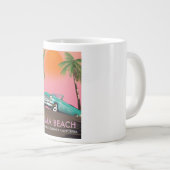 ズマビーチロサンゼルスカウンティカリフォルニア ジャンボコーヒーマグカップ (正面右)