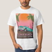 ズマビーチロサンゼルスカウンティカリフォルニア Tシャツ (正面)