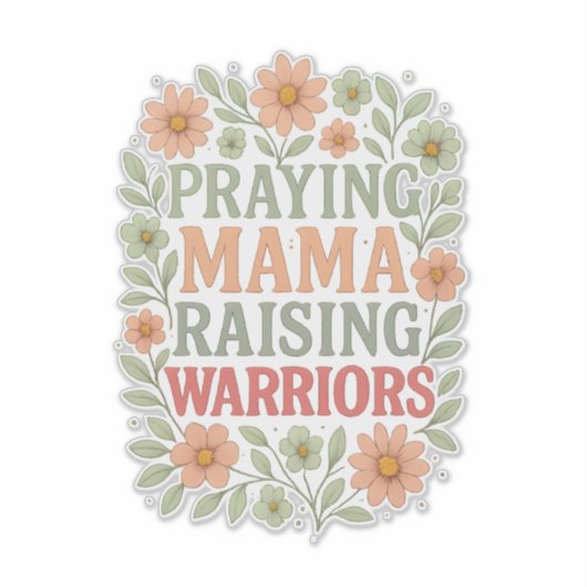 ズマ祈マレイジングウォリアーズフローラプリント シール (正面)