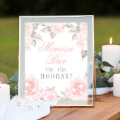 ズミモ結婚サバーピンクウォーターカラーバラ ポスター