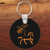 ズムレイテンゲボレン馬女の子ライダーホースギフト キーホルダー (正面)