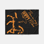 ズムレイテンゲボレン馬女の子ライダーホースギフト フリースブランケット (正面(横))