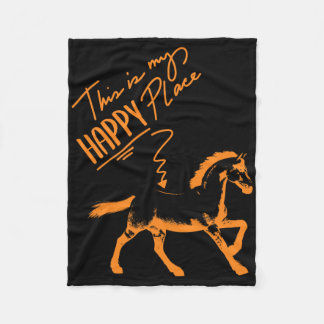 ズムレイテンゲボレン馬女の子ライダーホースギフト フリースブランケット