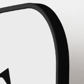 ズモノグラム結婚ブラックアンドホワイトゲスエレガントト ピックルボールラケット (左詳細)