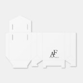 ズモノグラム結婚ブラックアンドホワイトゲスエレガントト フェイバーボックス (折り畳みなし)