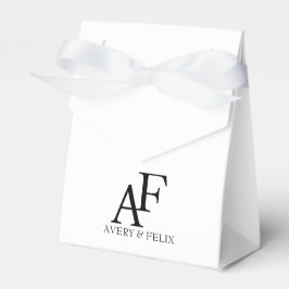 ズモノグラム結婚ブラックアンドホワイトゲスエレガントト フェイバーボックス