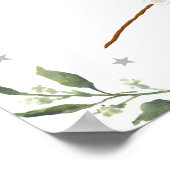 ズモーレスキャンピングキャンプファイアグリーンリー誕生日ウェルカム ポスター (角)