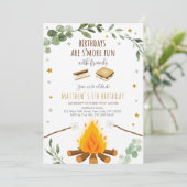 ズモーレスキャンプファイアーグリーンリー誕生日 招待状 (スタンド正面)