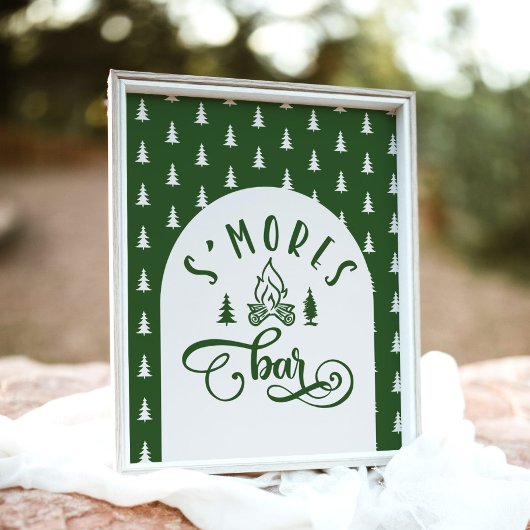 ズモーレスバーキャンプワンハッピーキャンパー誕生日 ポスター