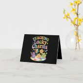 ズラッ教えクチャーム先生St patricks day カード (黄色い花)