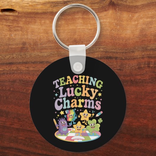 ズラッ教えクチャーム先生St patricks day キーホルダー (正面)