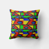 ズラ絵画ランブラバルセロナ クッション (裏面)