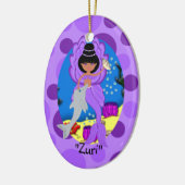 ズリパープルメルファリーオーナメント セラミックオーナメント (左)