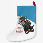 ズルのジャングルの匂いをスカンク!クリスマス漫画 スモールクリスマスストッキング (裏面)