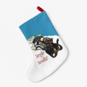 ズルのジャングルの匂いをスカンク!クリスマス漫画 スモールクリスマスストッキング (裏面 (吊り時))