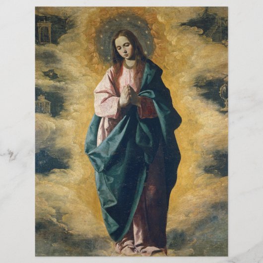 ズルバランによる無垢な受胎 チラシ (正面)