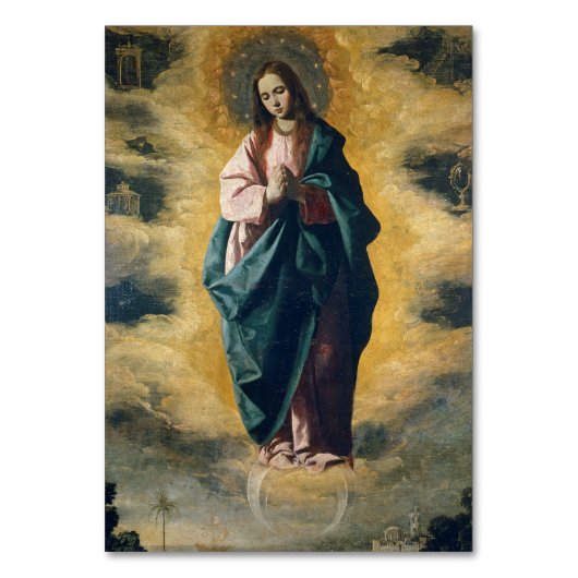 ズルバランによる無垢な受胎 テーブルナンバー (正面)