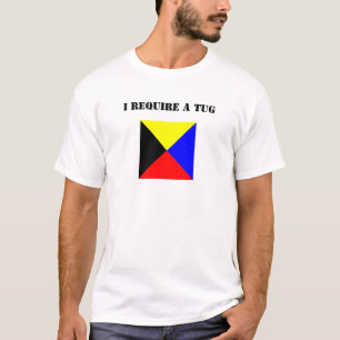 ズル国旗(Z旗)淡色シャツ Tシャツ