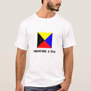 ズル国旗(Z旗)淡色シャツ Tシャツ