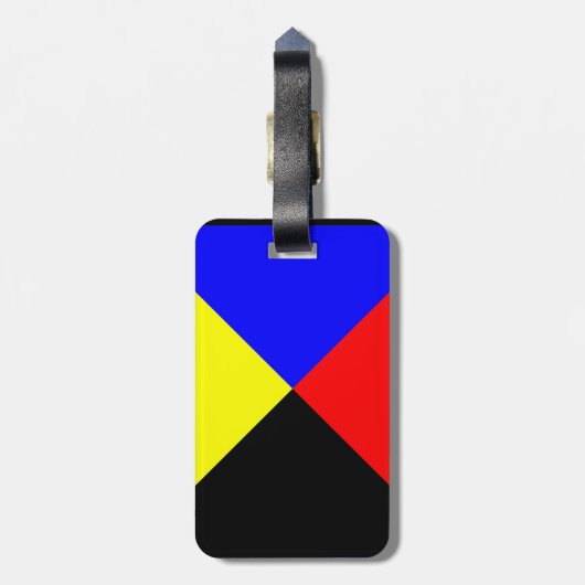 ズル航海の州旗 ラゲッジタグ (裏面縦)