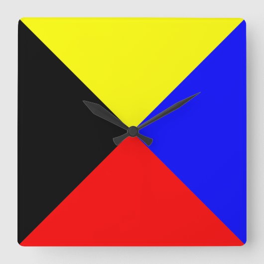 ズル スクエア壁時計 (正面)