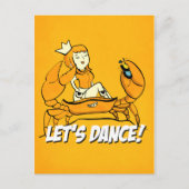 ズワイガニのレゲエの女の子 ポストカード (正面)