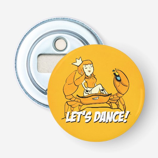 ズワイガニのレゲエの女の子 栓抜き (正面)