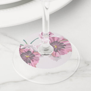 ズワイン結婚グラスラベル ワイングラスタグ