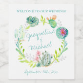 ズワ結婚インデザートカボスリースボホウエスタンアート ワインラベル (シングルラベル)