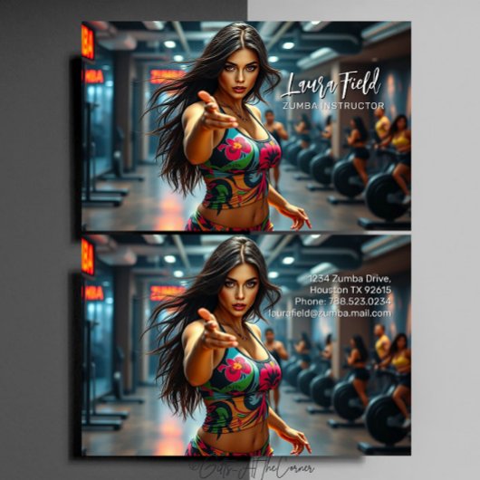 ズンバインストラクター/パーソナルトレーナー 名刺