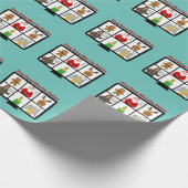 ズーおもしろいムホリデーのラッピング紙 ラッピングペーパー (角)