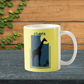 ズーアトランタグルジアヴィンテージキリン コーヒーマグカップ