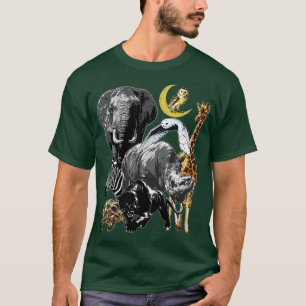 ズーキーパーコスチュームジャングル動物サファリ誕生日T Tシャツ