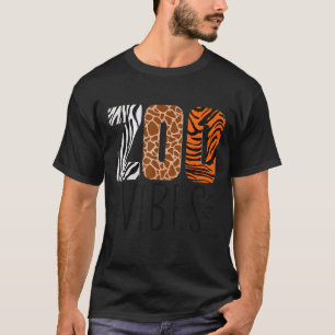 ズービーブレオパードアニマルプリントサファリワイルドライフアニ Tシャツ