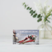 ズーミングレトロロケット名刺 名刺 (スタンド正面)