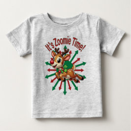 "ズーミーの時間だよ!クリスマストリ ベビーTシャツ