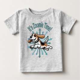 ズーミーの時間だよ ビーグル ベビーTシャツ
