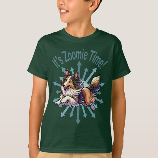 ズーミーの時間 コリー Tシャツ (正面)