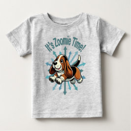 ズーミーの時間 バセットハウンド ベビーTシャツ