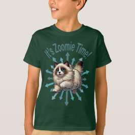 ズーミーの時間 ラグドール猫 Tシャツ