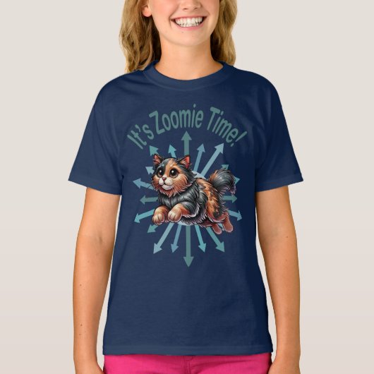 ズーミーの時間 亀甲猫 Tシャツ (正面)