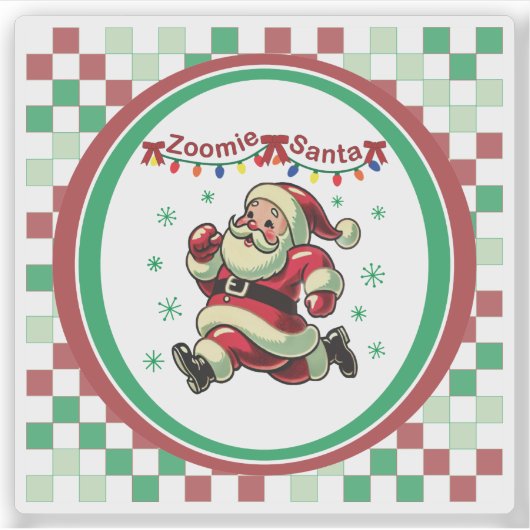 ズーミーサンタ クリスマス シール (正面)