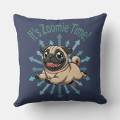 ズーミー・タイム・パグだ クッション (裏面)